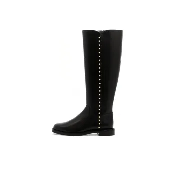 stuart weitzman Pearl-embellished Detail Boots