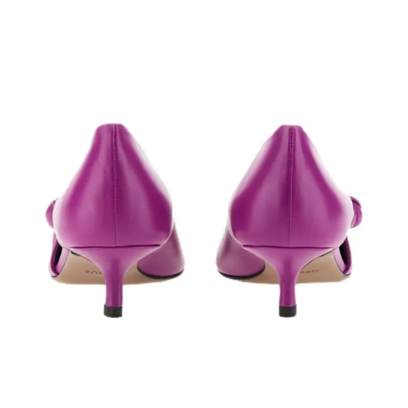 NEOUS Knot-detail Leather Pumps-6