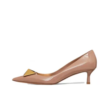 Valentino One Stud Slim Heel High Heels 5cm Women's Pink