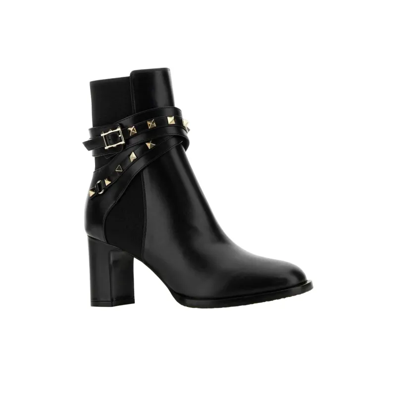 Valentino Garavani Rockstud Buckle Detailed Boots Women's-2