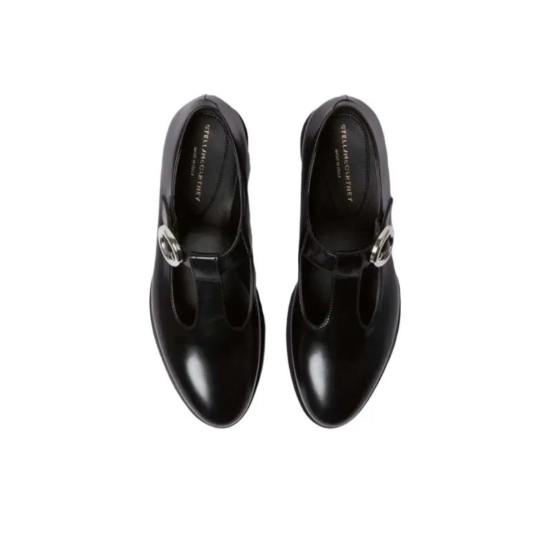 Stella McCartney Elyse Casual Single Shoes 8cm Women's Black-3