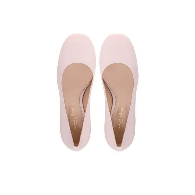 GIANVITO ROSSI Adelle Chunky Heel High Heels 8.5cm Women's Pink-3