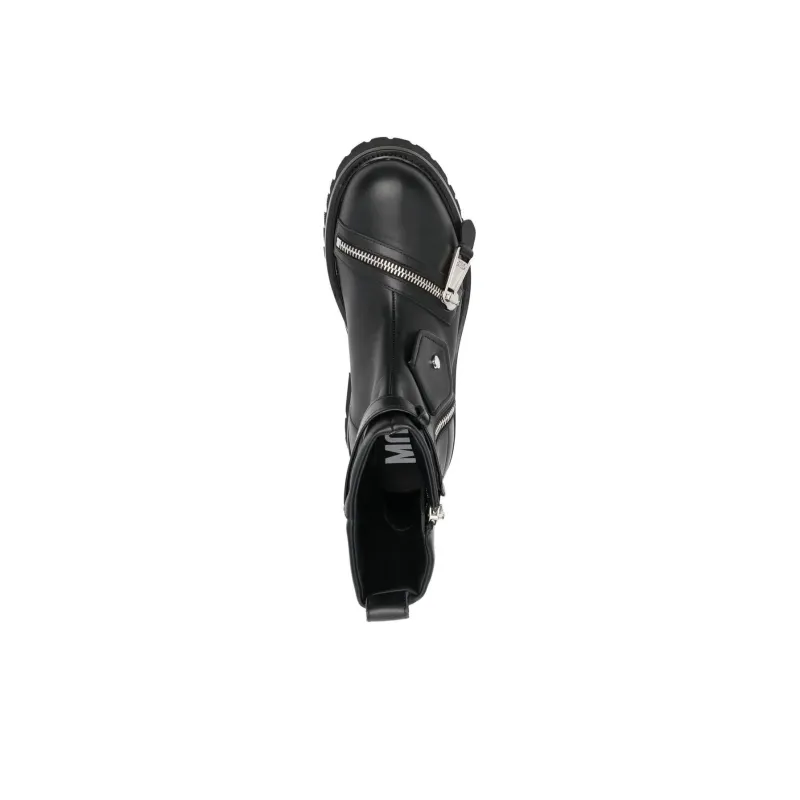 MOSCHINO Ankle Boots Men's Black-4