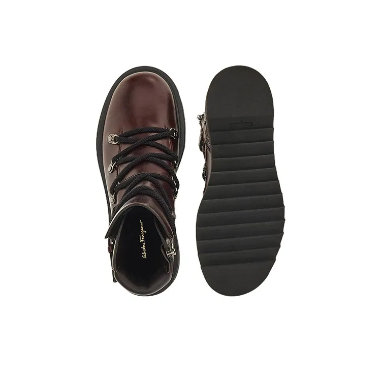 FERRAGAMO Elimo Lace-up Boots-6