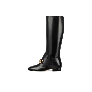 GUCCI Knee high Boots Women's Black