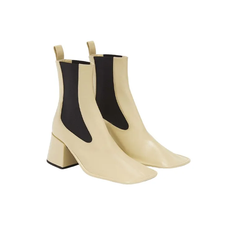 JIL SANDER Chelsea Boots Women's Beige-2