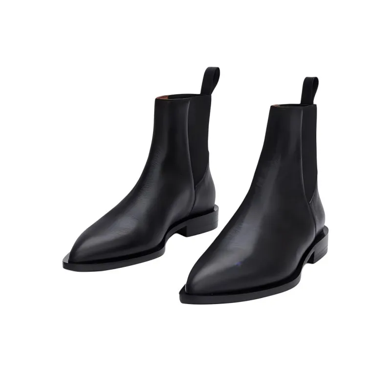 ATP Atelier Lauro Short Chelsea Boots Women's Black-2