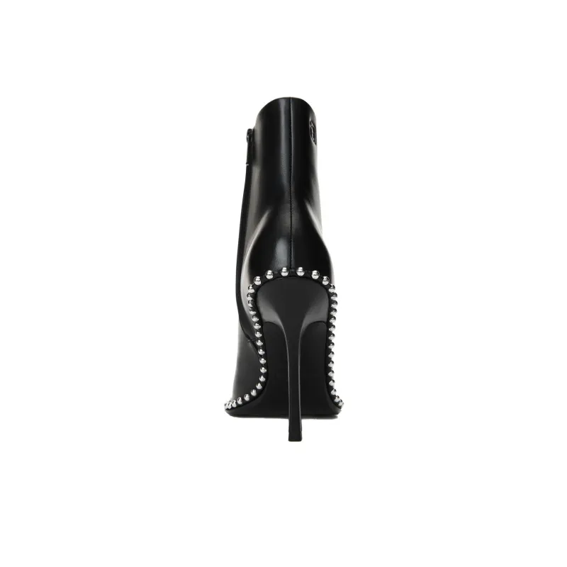 alexander wang 110mm Stud-embellished Leather Ankle Boots-5
