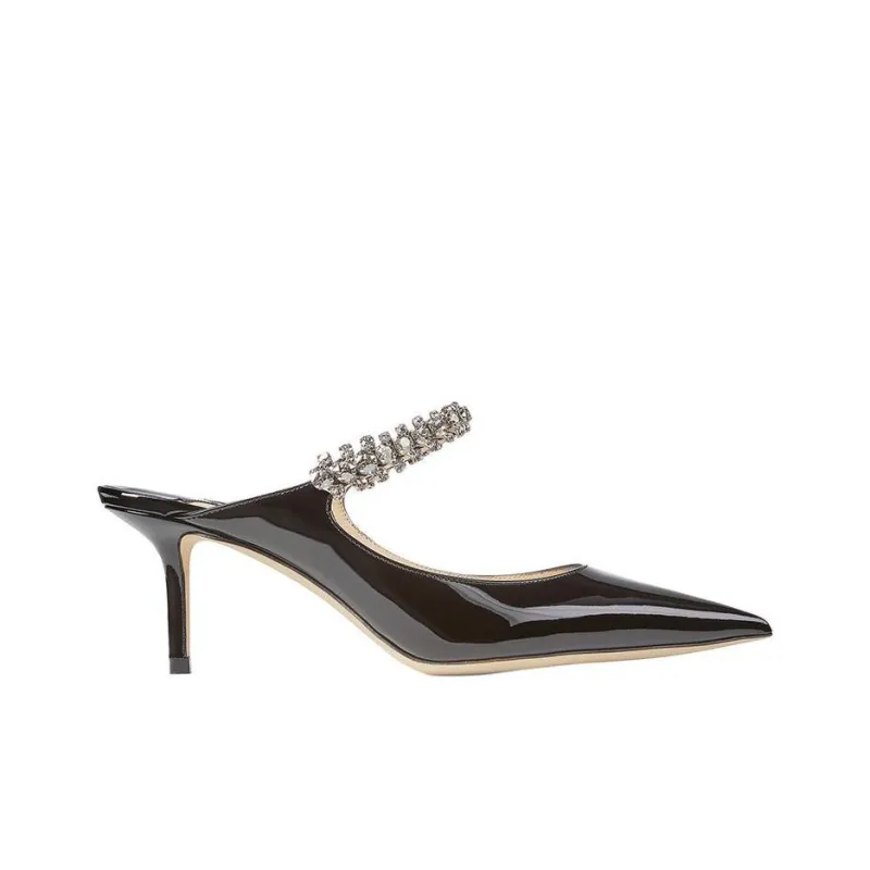 Jimmy Choo Bing 65mm Patent Leather Mules-1