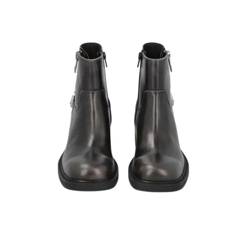 PINKO Buckled Ankle High Biker Boots Women's-4