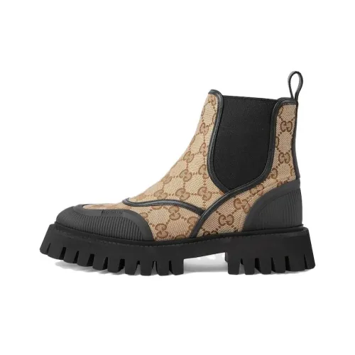 GUCCI GG Canvas Ankle Boots