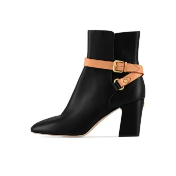 LOUIS VUITTON Parisienne Ankle Boots Women's Black