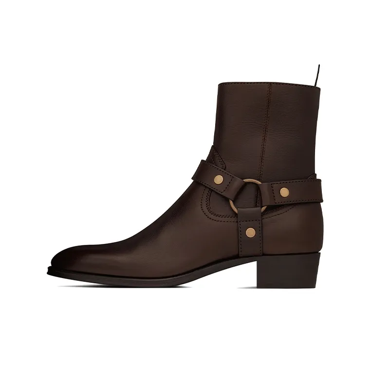 SAINT LAURENT Wyatt Harness Boots-0