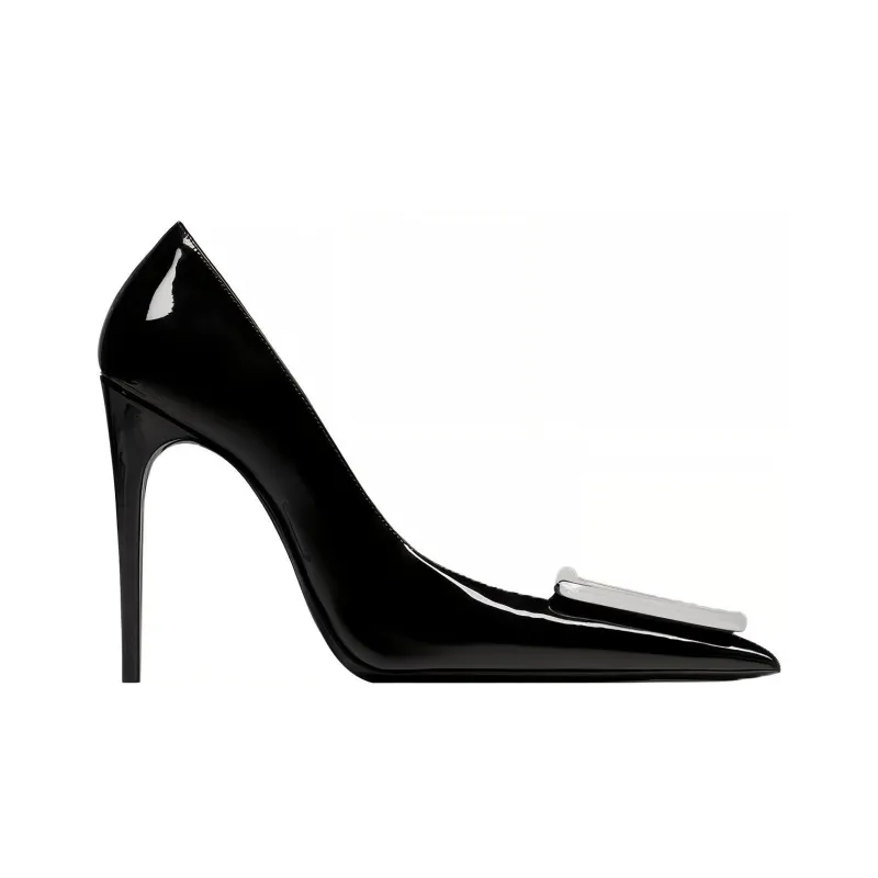 SAINT LAURENT Avenue Pointed-Toe Pumps-1