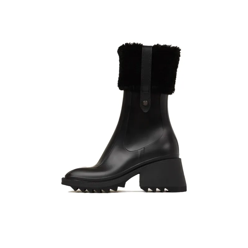 Chloe Betty Ankle Boots 7cm Women's Black-0
