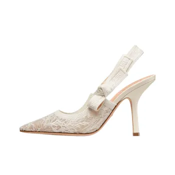 DIOR J'Adior Slim Heel High Heels 10cm Women's White