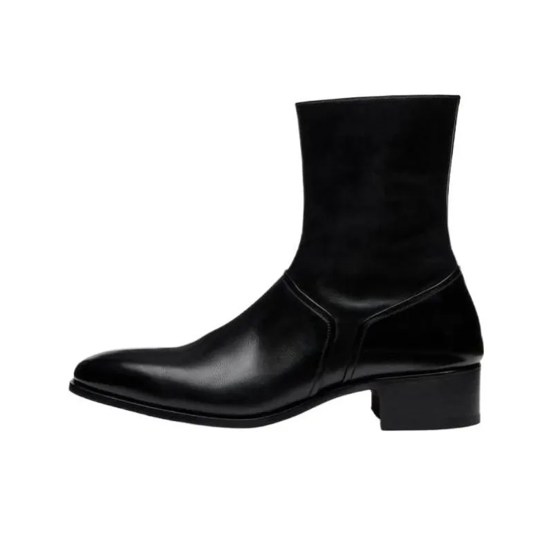 TOM FORD Ankle Boots 4cm Men's Black-0