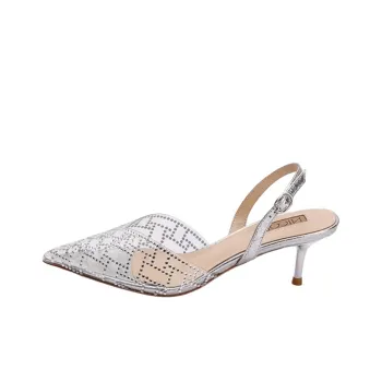 NICOLI Caspian Slim Heel High Heels 5.5cm Women's Silver