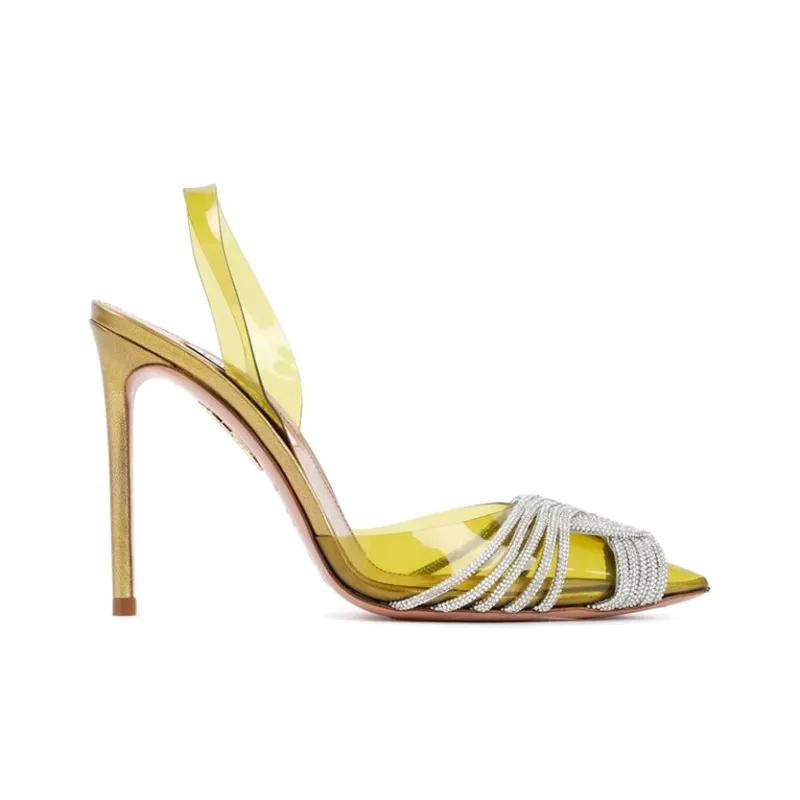 AQUAZZURA Gatsby 105mm Slingback Pumps-1