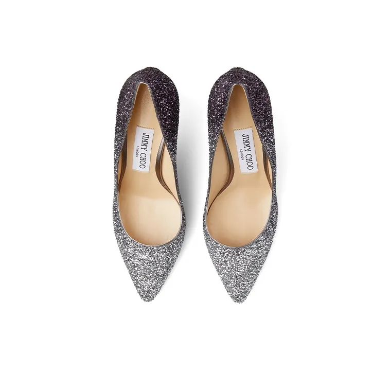 Jimmy Choo Romy 85mm Glitter-effect Pumps-3