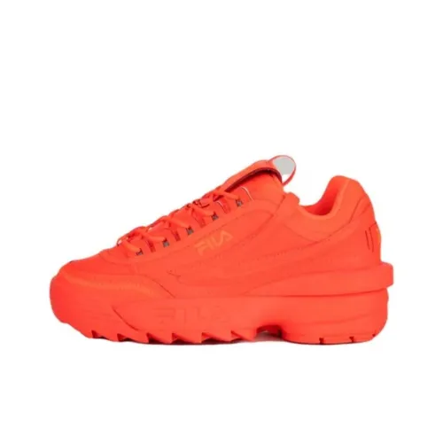 FILA Disruptor 2 Anti-Slip Wear-Resistant Low-Top Tennis Shoes Women's Orange
