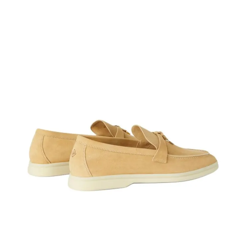 Loro Piana Summer Charms Walk Loafers Women's Tawny-3