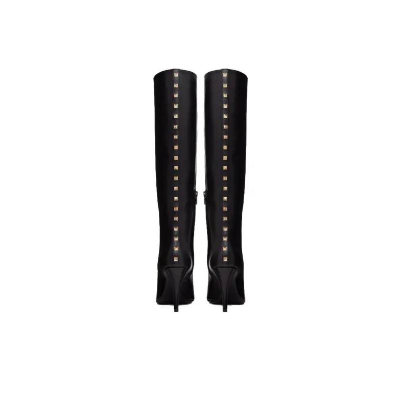 Valentino Garavani Rockstud Pointed Toe Boots Women's-3