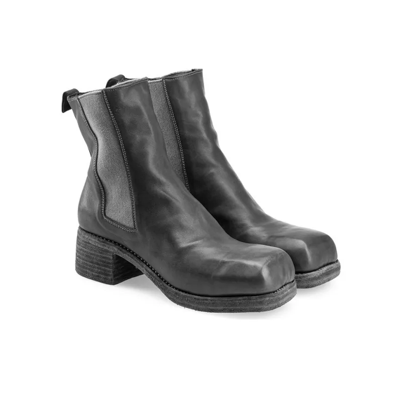 GUIDI Crew Chelsea Boots Unisex Gray-2