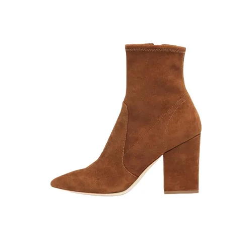 Loeffler Randall Ankle Boots 8.9cm Women's Brown