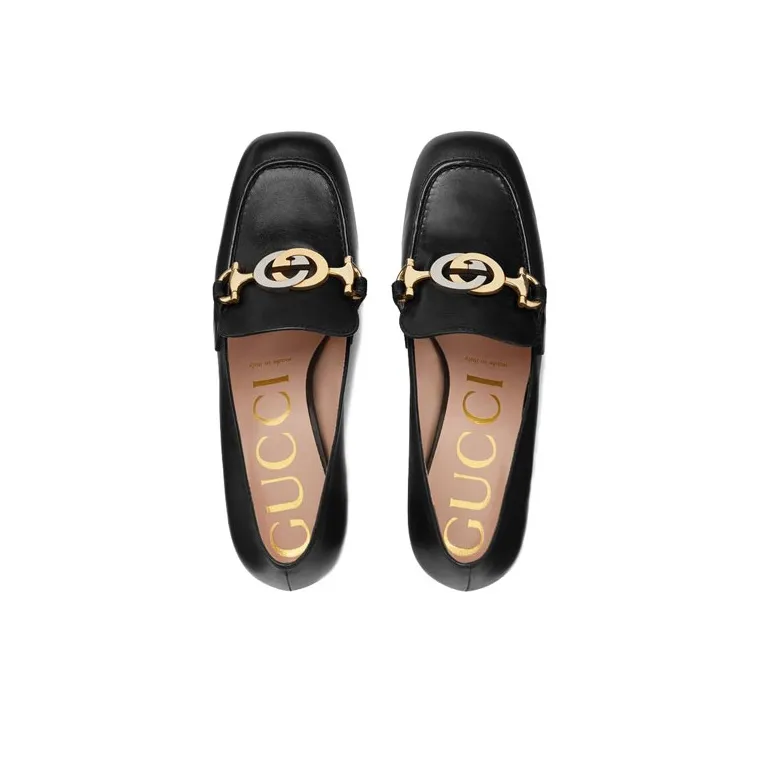 GUCCI Mocassino Tacco Medio Zumi Loafers-2