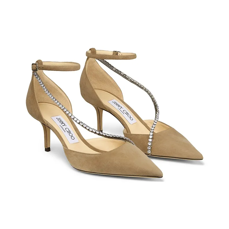 Jimmy Choo Slim Heel High Heels 6.5cm Women's Nude-2