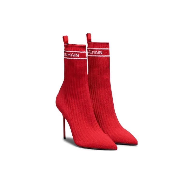 BALMAIN Skye 95mm Ankle Boots-1