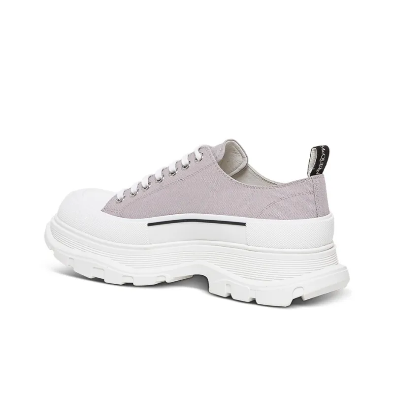 Alexander McQueen Tread Slick Canvas Sneakers 'Lilac White'-4