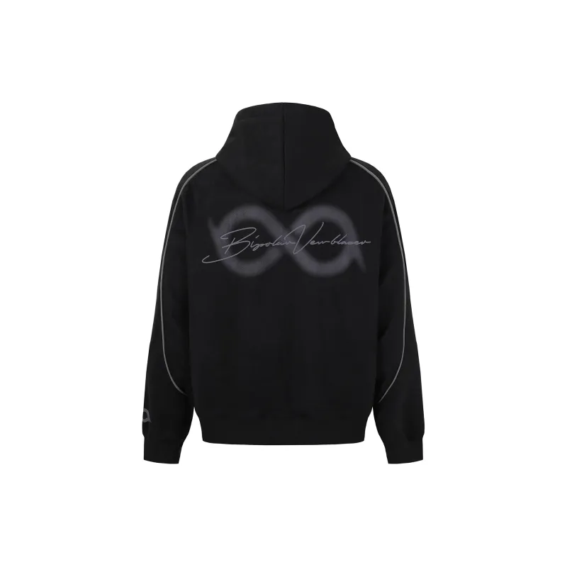 BIPOLAR Sweatshirt Unisex Black Pink Pea Green-1