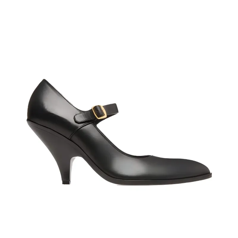 BALLY Laredo Slim Heel High Heels 8.5cm Women's Black-1