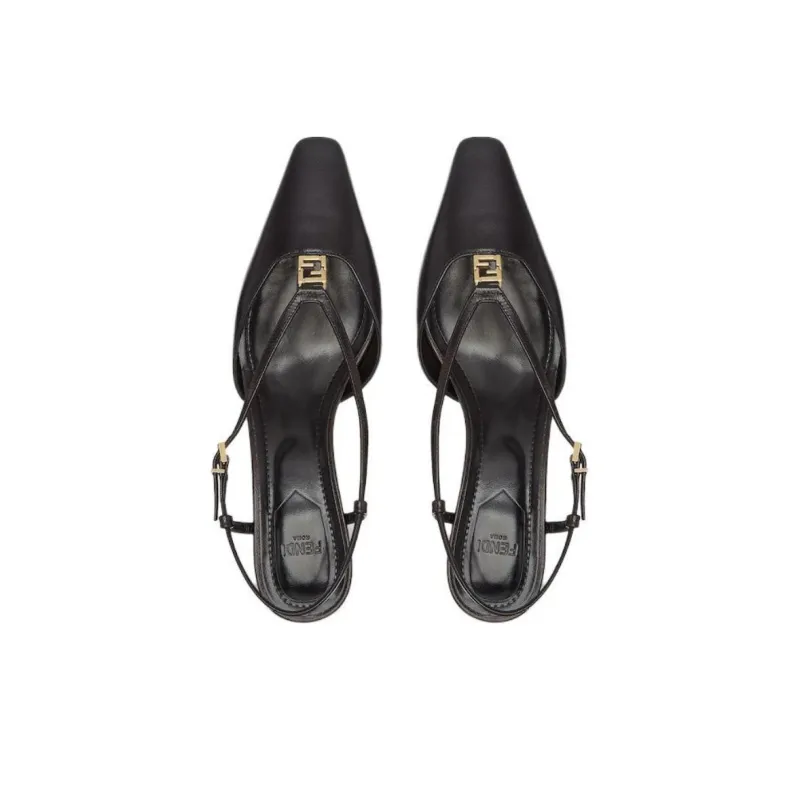 FENDI FFold Slingback Pumps-3
