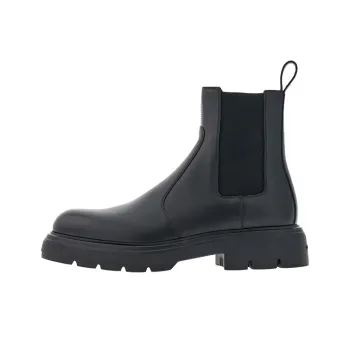 FERRAGAMO Chunky Sole Leather Chelsea Boots