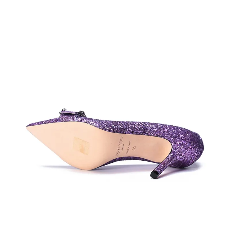 Jimmy Choo High Heels 8.5cm Women's Purple-5