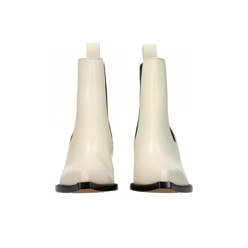 Bottega Veneta Ankle Boots Women's White-4