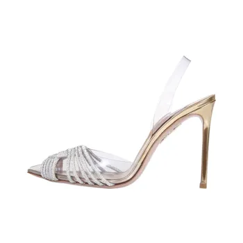 AQUAZZURA Slim Heel High Heels 10.5cm Women's Gold