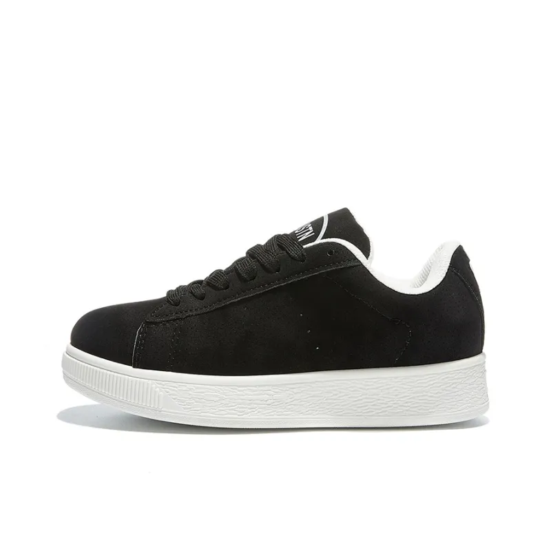 Komanic Couple's Hong Kong Chic Women's Lightweight, Breathable, And Slip Resistant Low Top Puffy Shoes Women's Black-0