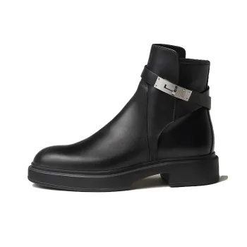 HERMES Ankle Boots Women's Black