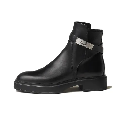HERMES Ankle Boots Women's Black