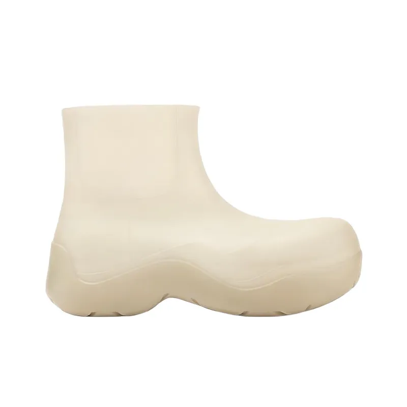 Bottega Veneta Puddle Rain Boots Ankle Boots Men's White-1