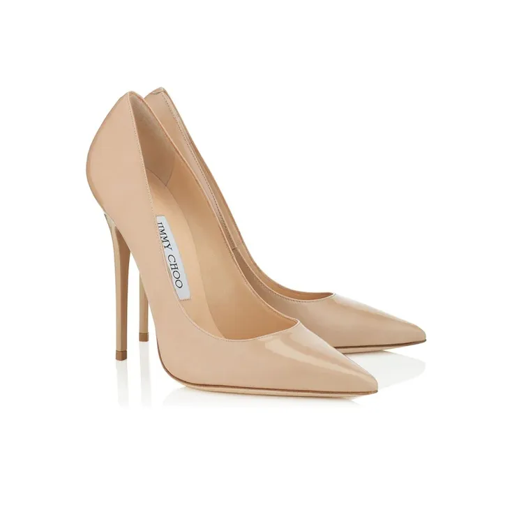 Jimmy Choo Slim Heel High Heels 12cm Women's Nude-2