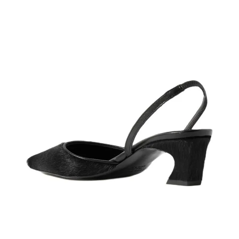 Acne Studios Chunky Heel High Heels 4.5cm Women's Black-2