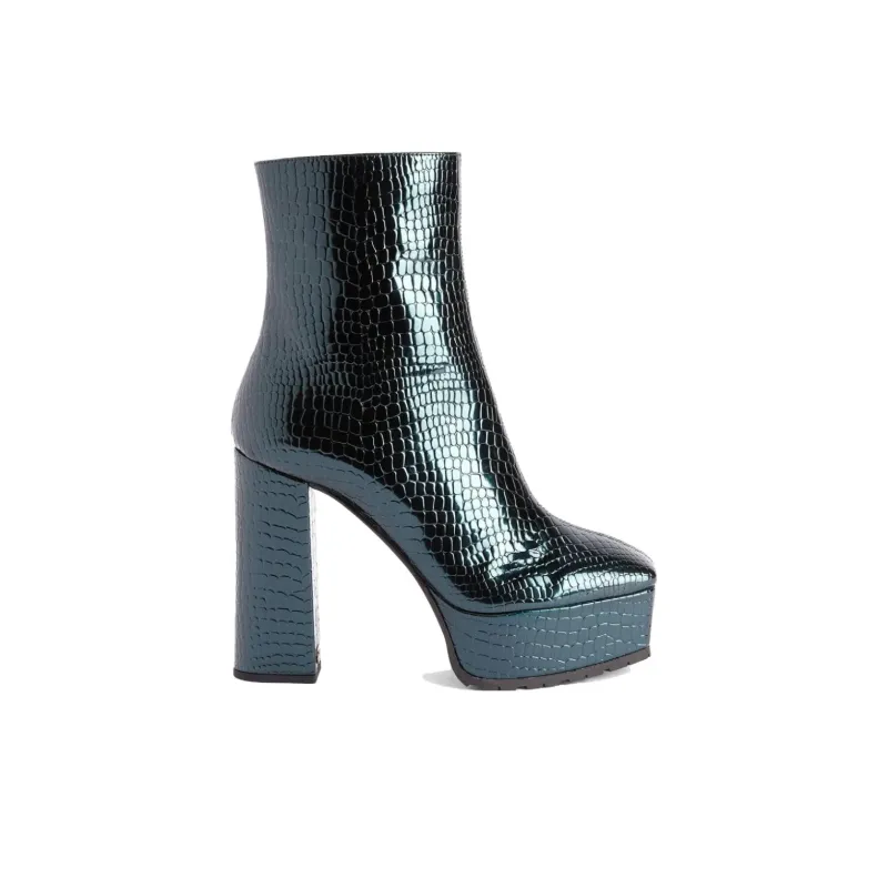 Giuseppe Zanotti Morgana 120mm Crocodile effect Boots Women's-1
