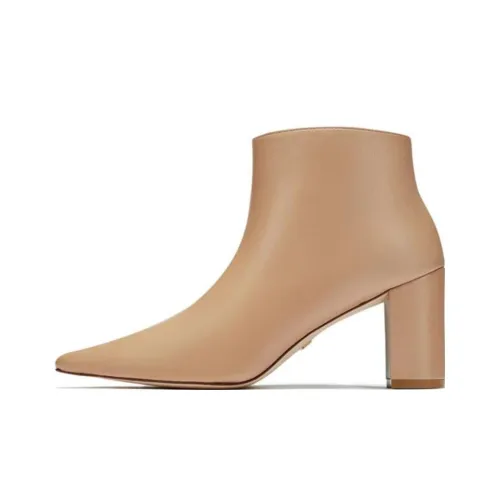Stuart Weitzman/SW Ankle Boots 7.5cm Women's Beige Pink