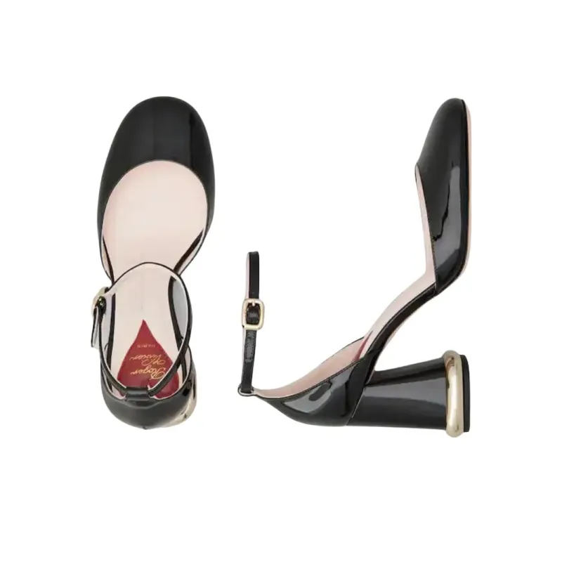 Roger Vivier Buckle Detailed Square Toe Pumps-5