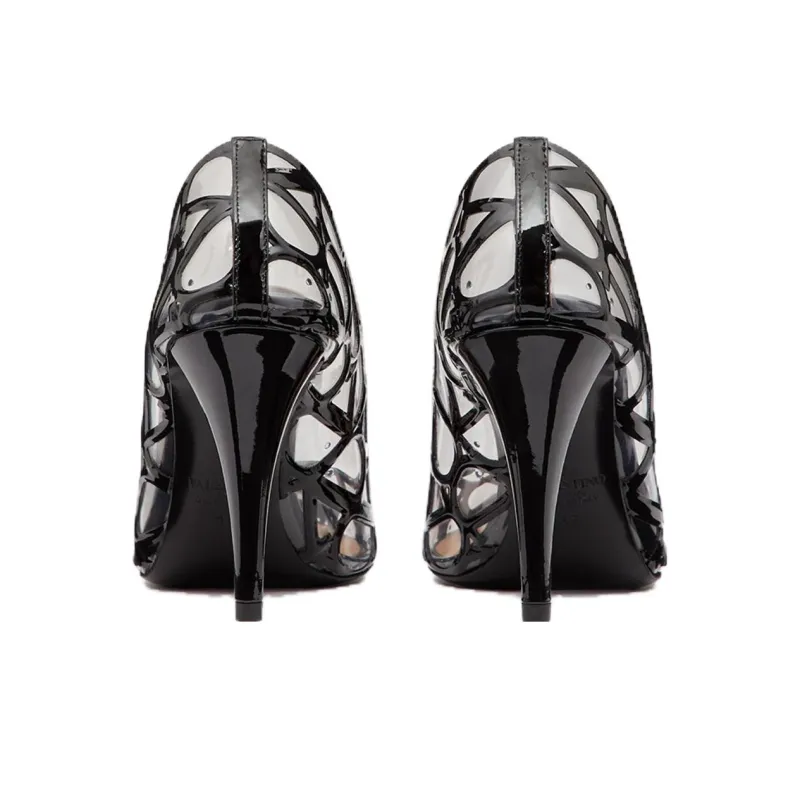 Valentino VLogo Pointed Toe Pumps-4